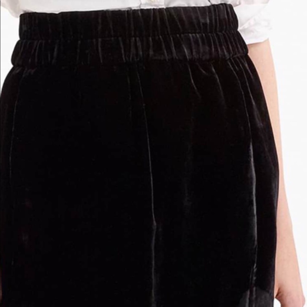 JCrew Velvet Pull On Skirt - Picture 2 of 3